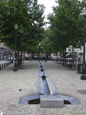 De fontein op de Oude Graanmarkt